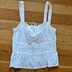 Madewell white tank cotton size small nwot